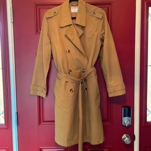 Old Navy dark beige trench coat. Size large and waterproof!
